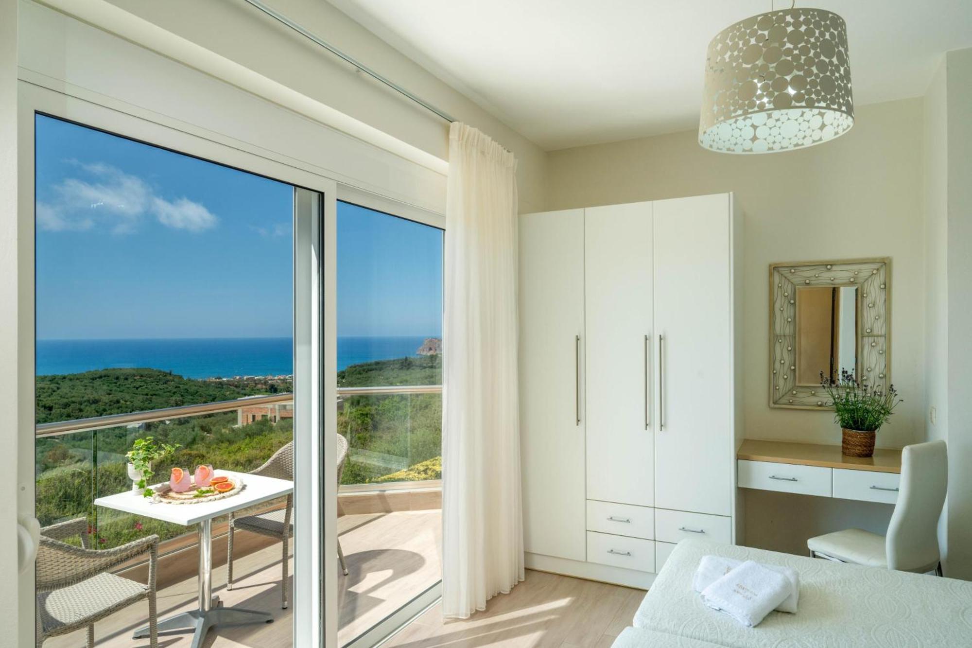 Villa Ariella With Sea View Агия-Марина Экстерьер фото