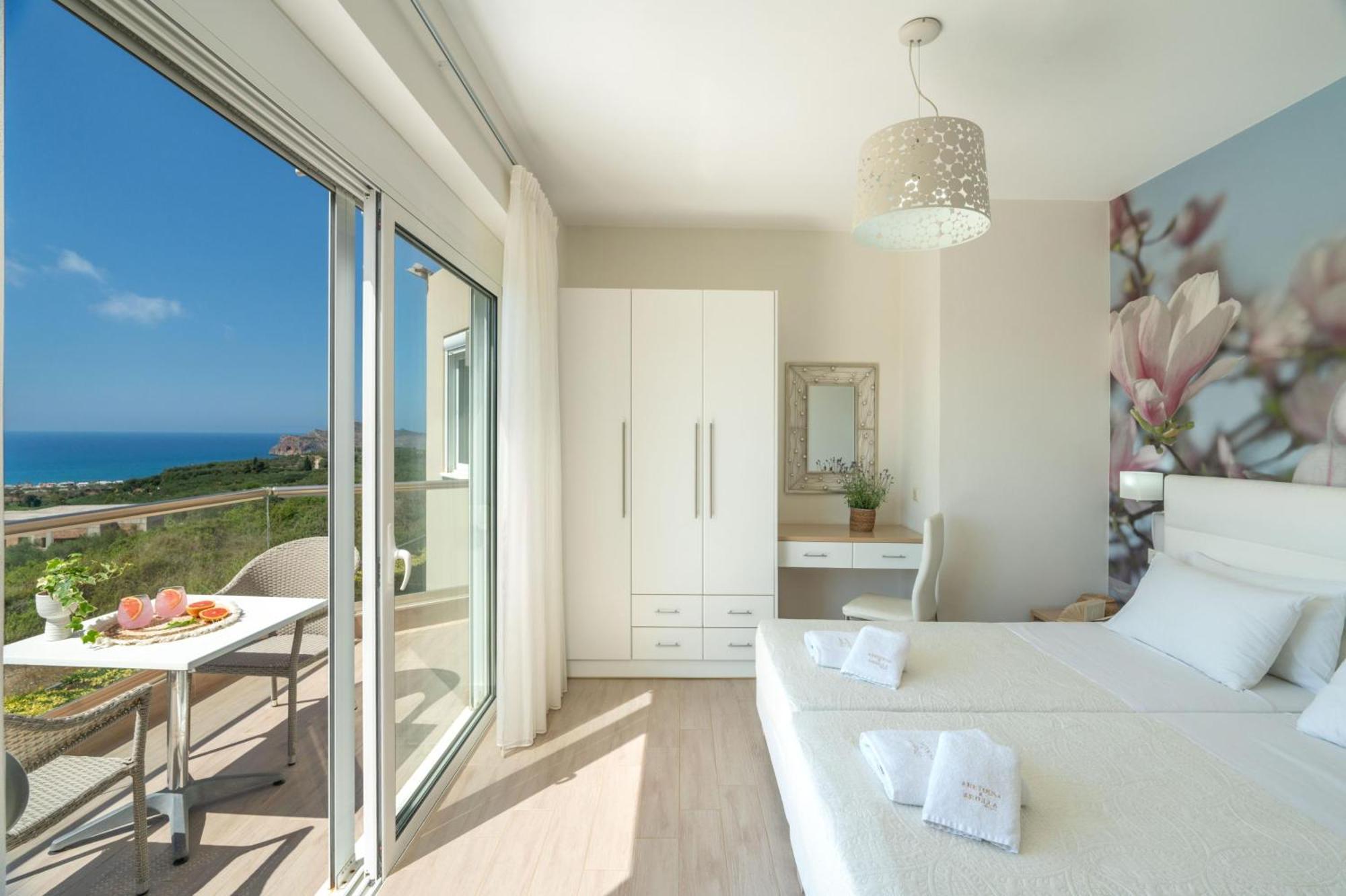 Villa Ariella With Sea View Агия-Марина Экстерьер фото
