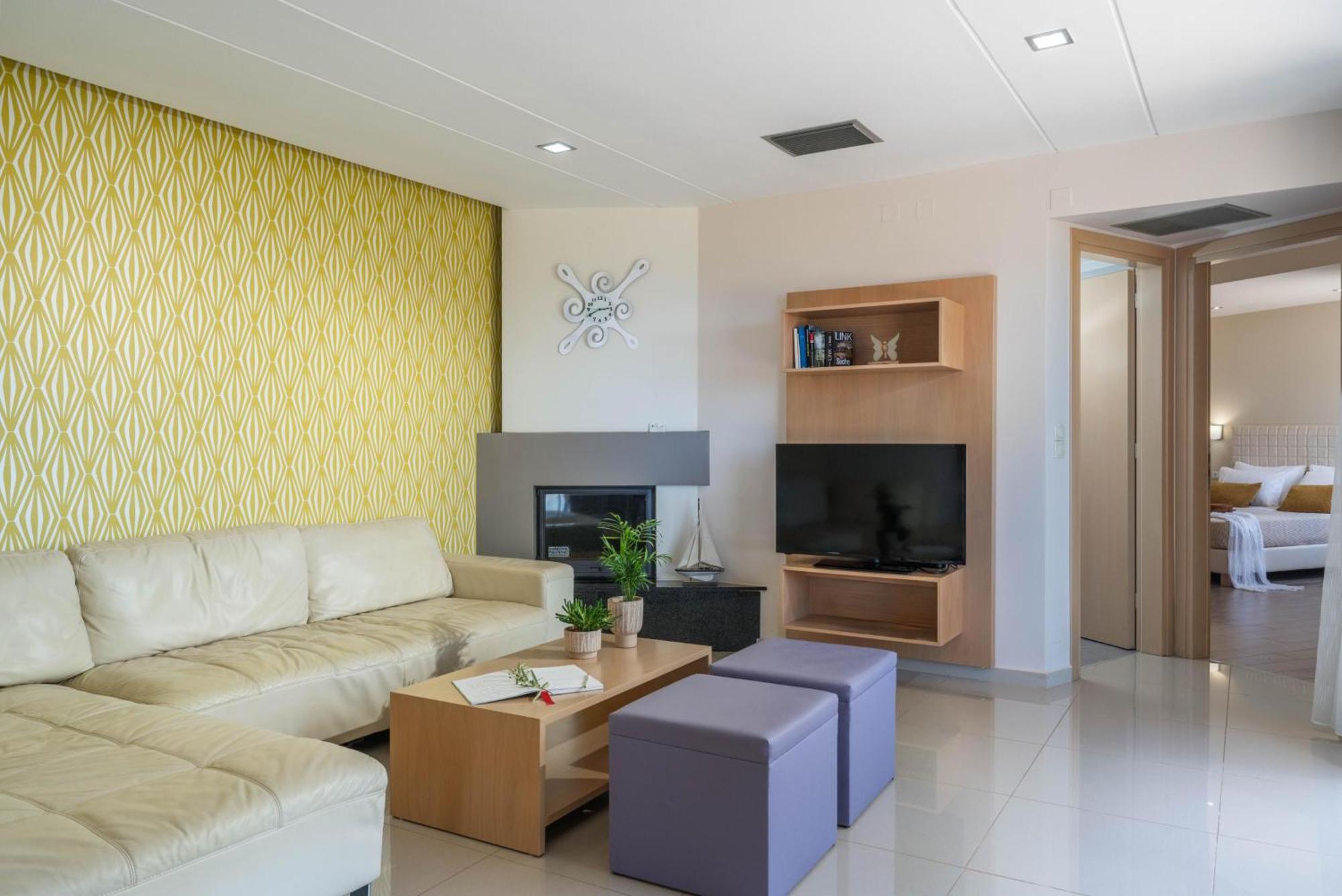 Villa Ariella With Sea View Агия-Марина Экстерьер фото